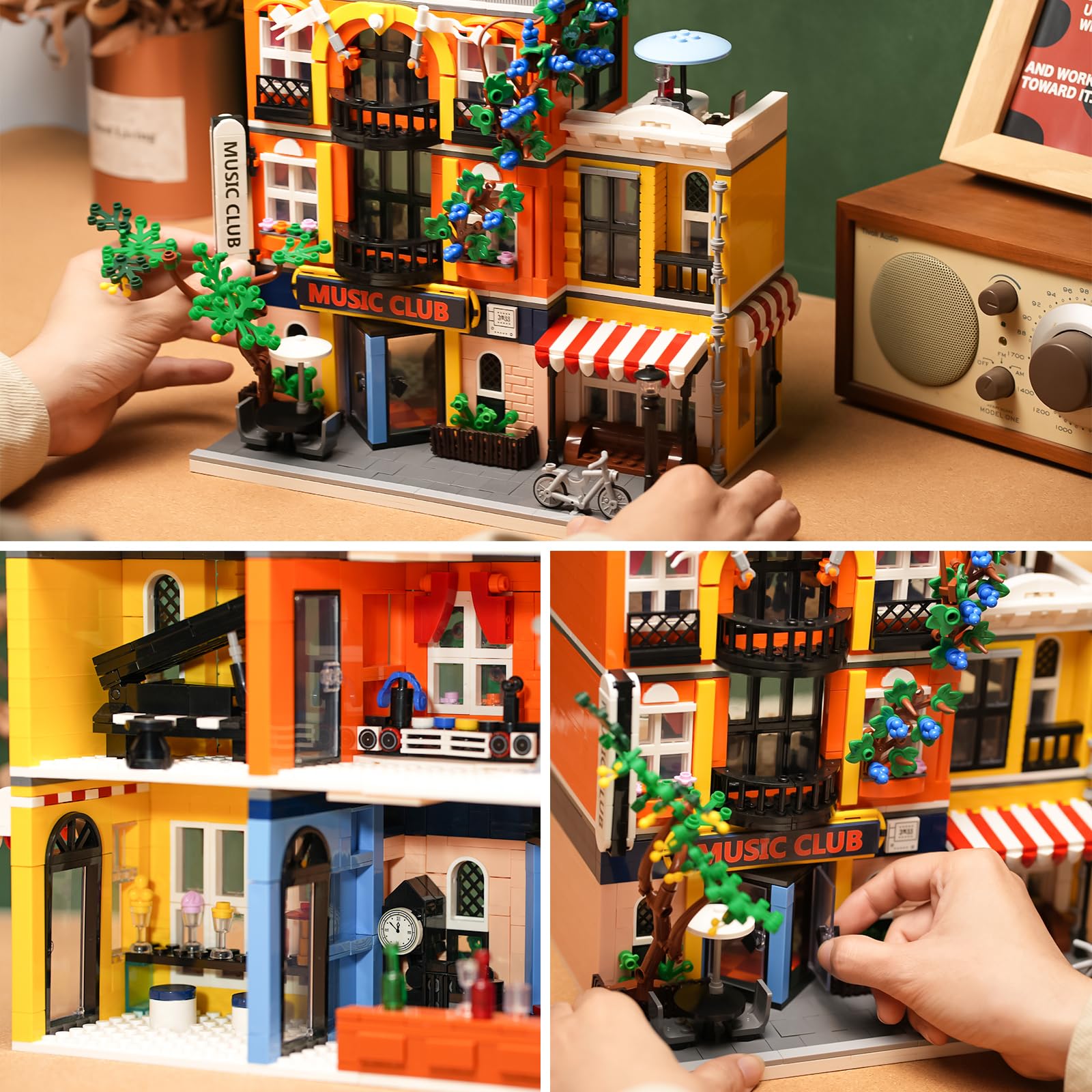ENJBRICK Flowers City Jazz Club packaging box showcases a collectible gift idea.