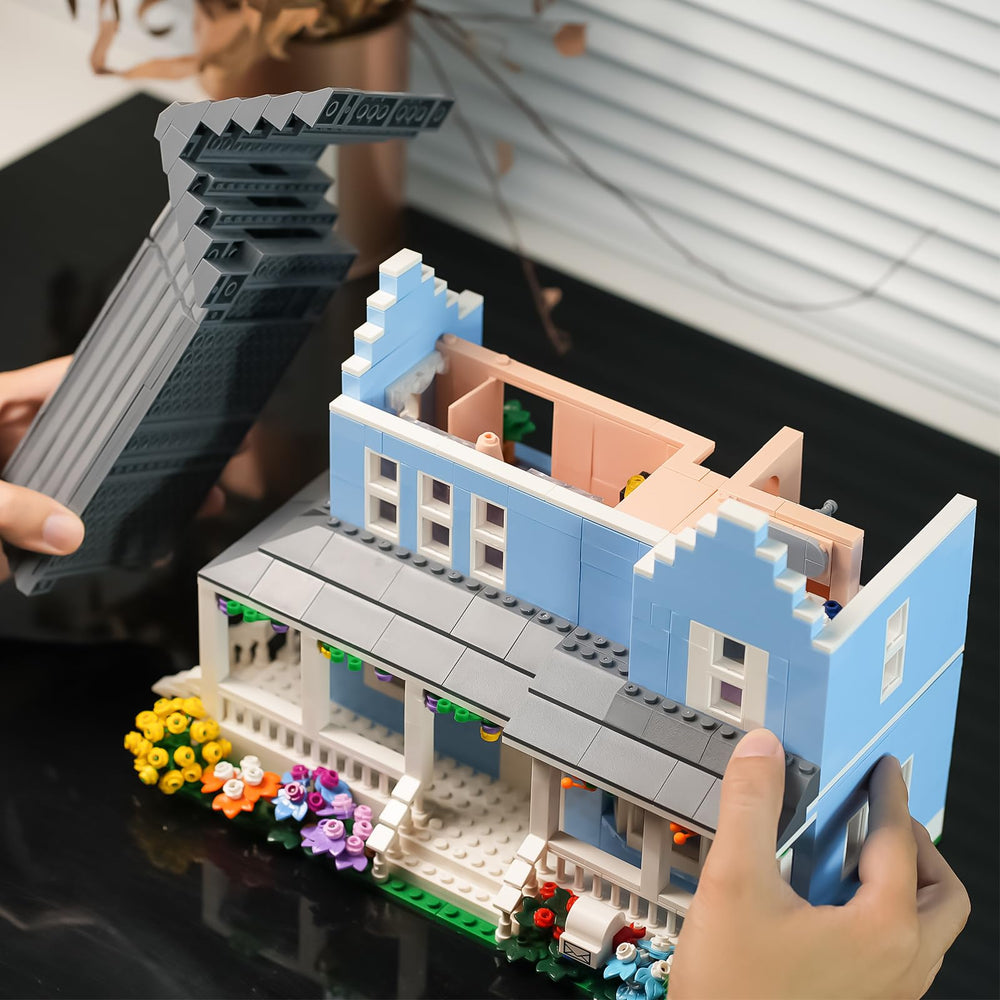 ENJBRICK Gilmore House dining area supports family style play and decorative arrangement