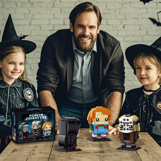 ENJBRICK Halloween horror figure display – adds spooky ambiance to your space.
