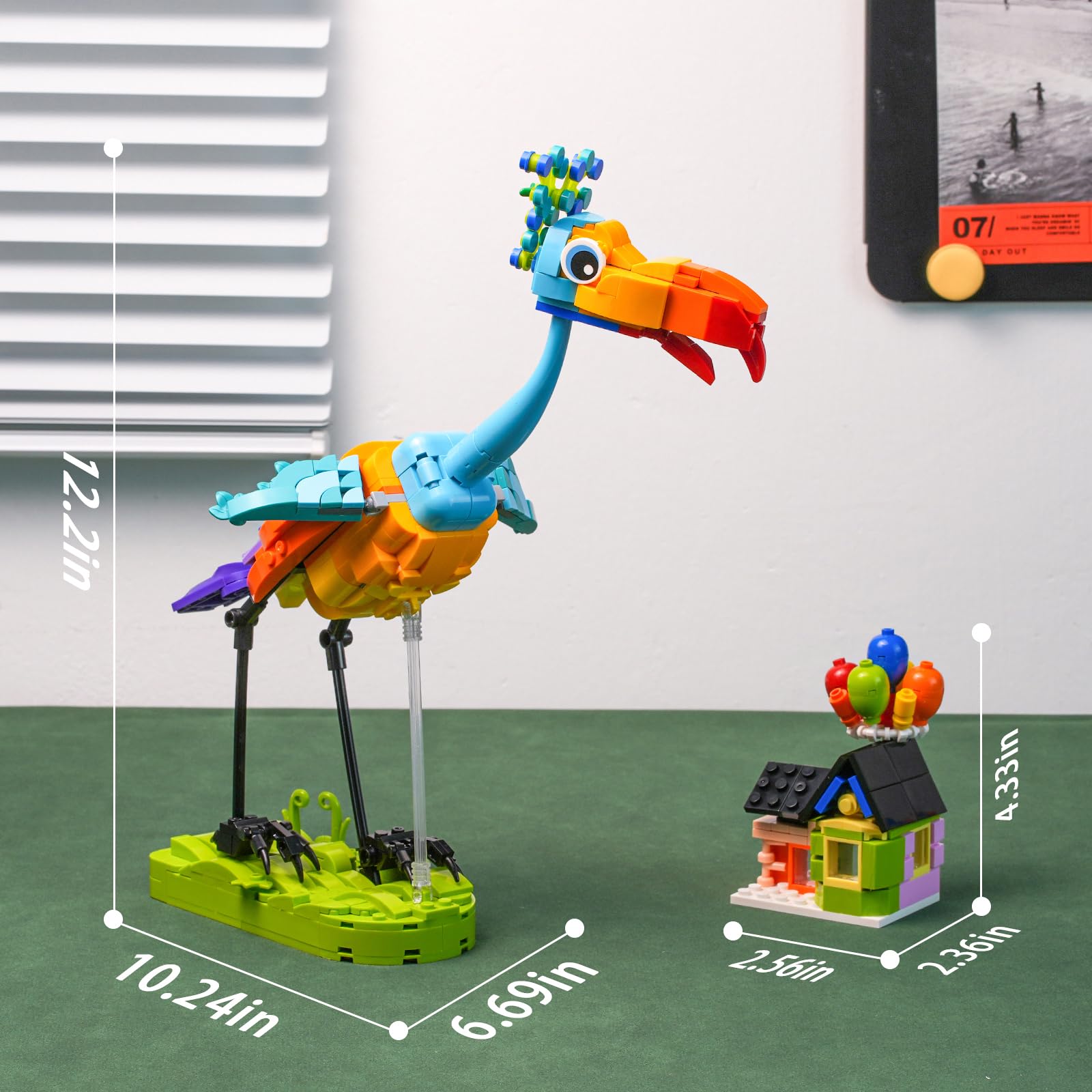 ENJBRICK Kevin Bird Up House display-ready setup for home or office.
