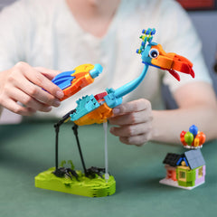 ENJBRICK Kevin Bird Up House LEGO compatibility for seamless display.