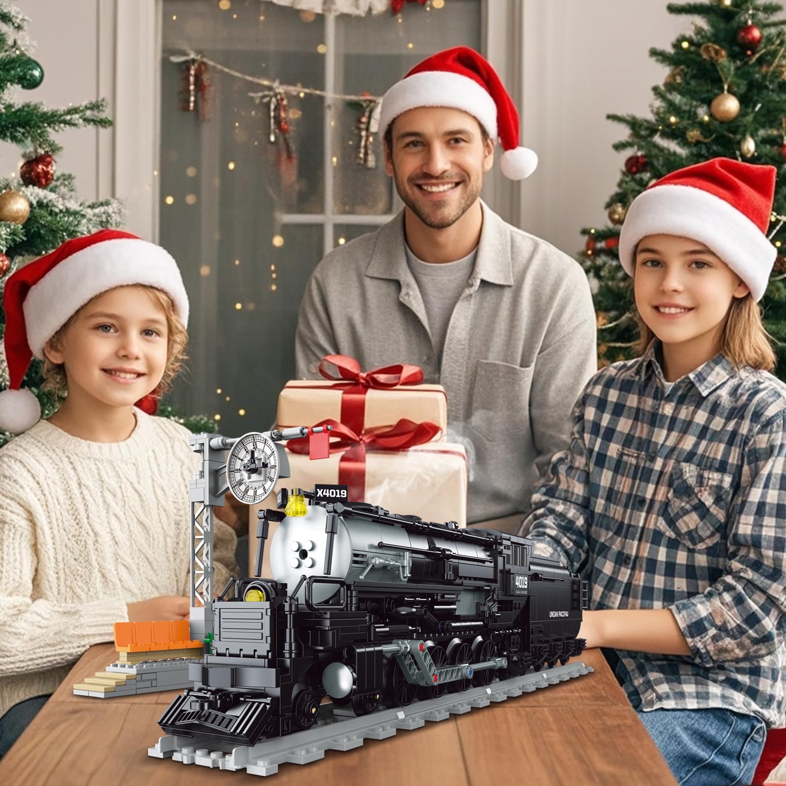ENJBRICK train detail parts emphasize authentic steampunk styling and customization.