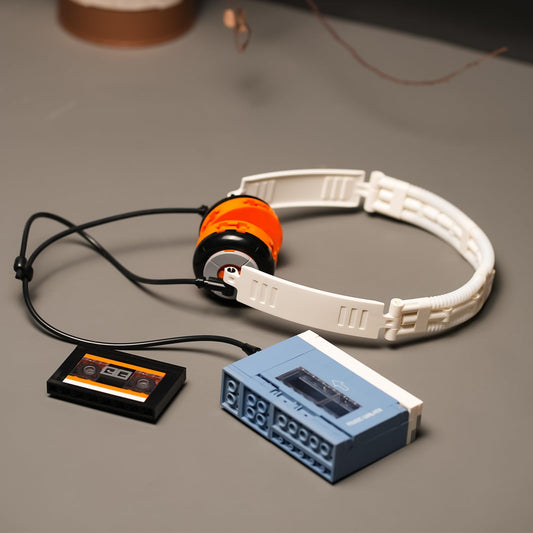 ENJBRICK wearable headphones detail for authentic look and play.