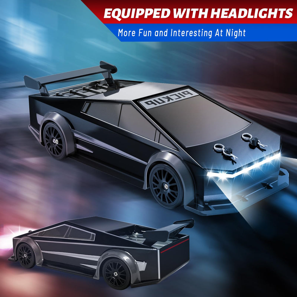 ENJOYFLY 1:24 RC drift car in action with drifting on a smooth surface