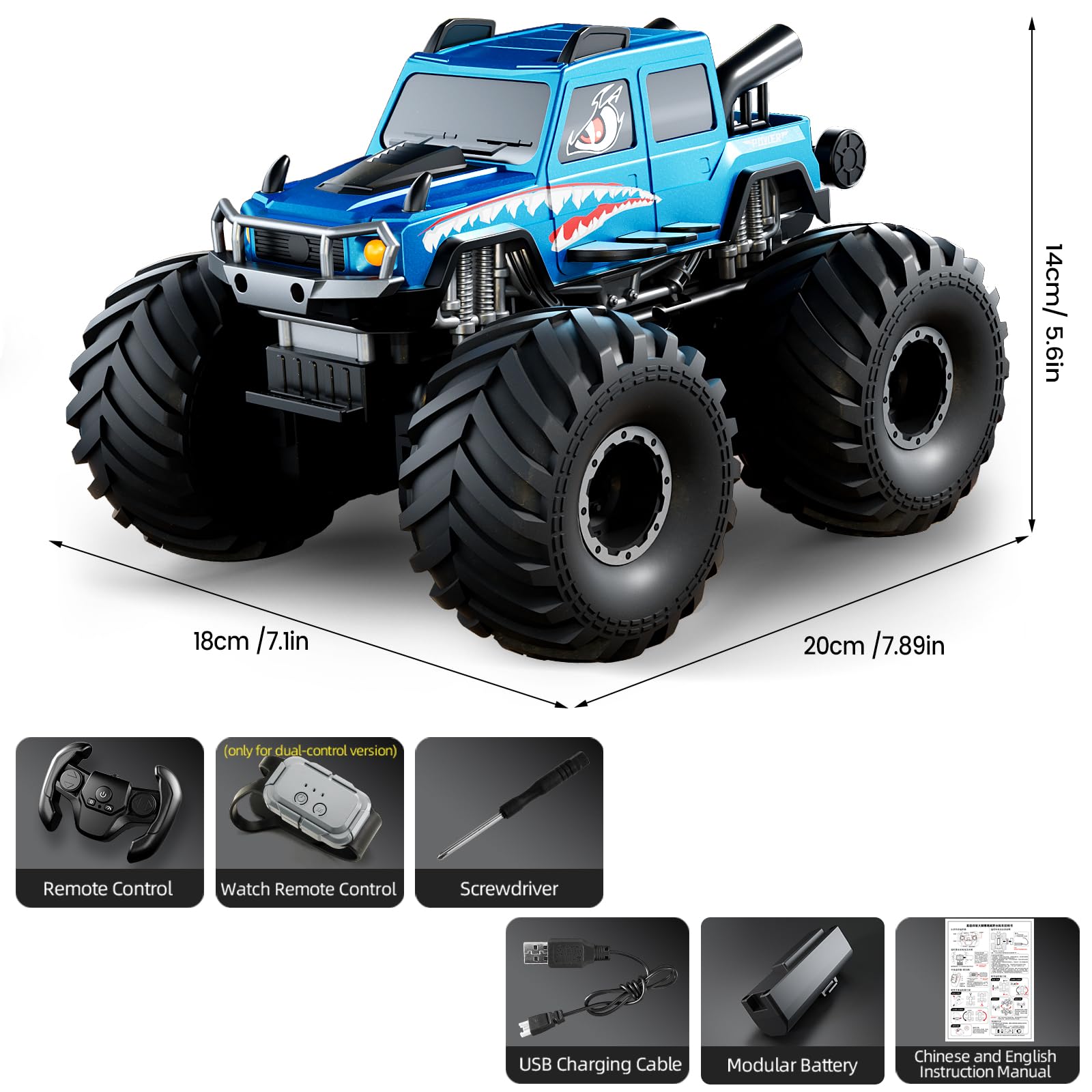 EnjoyFly RC truck with 131 ft range for long-range fun with friends.