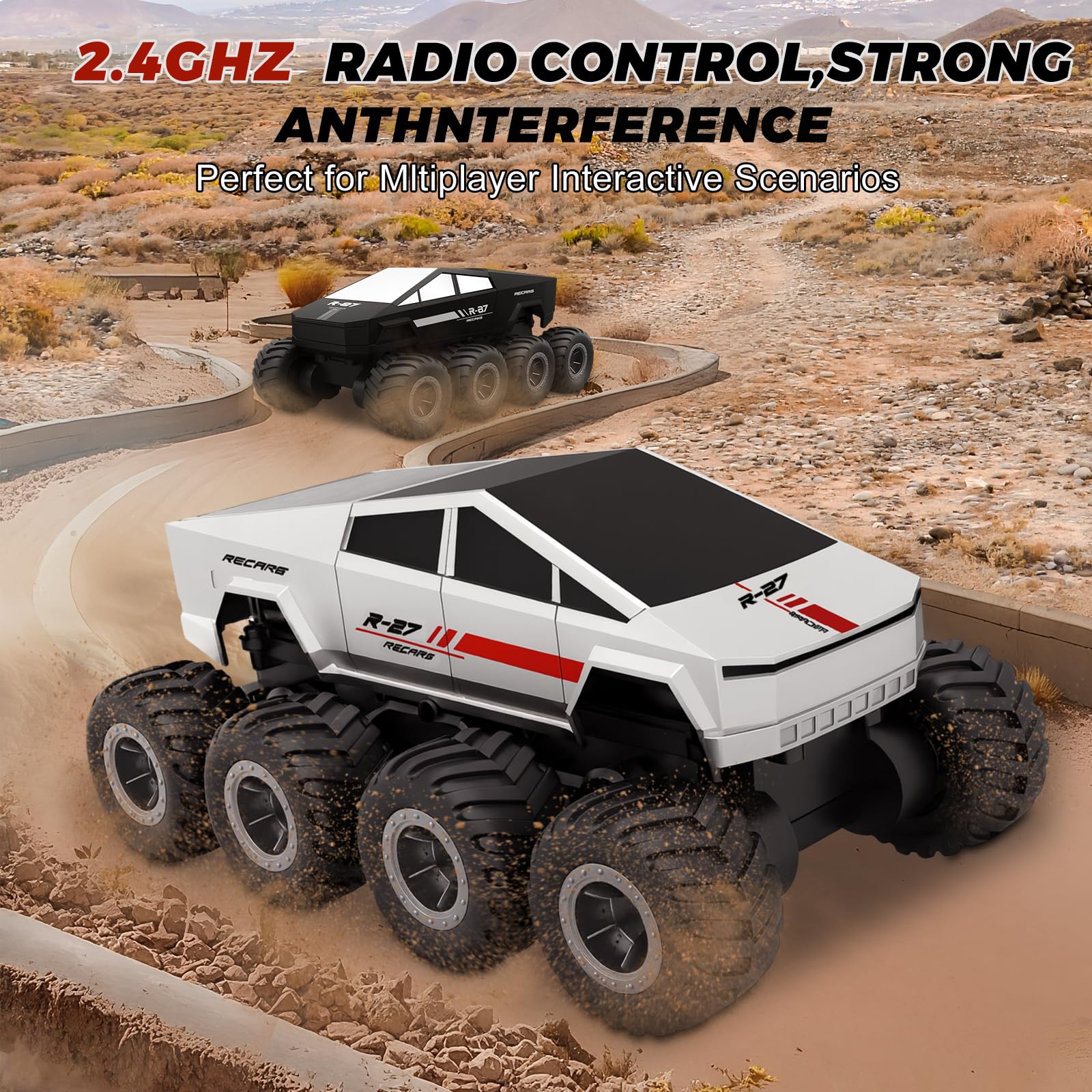 ENJOYFLY Waterproof Monster Truck suited for poolside adventures.