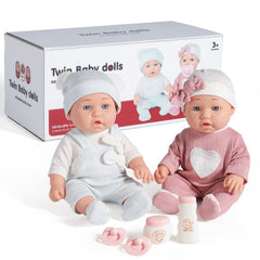 Enjoyin twin dolls gift box presentation for easy gifting.