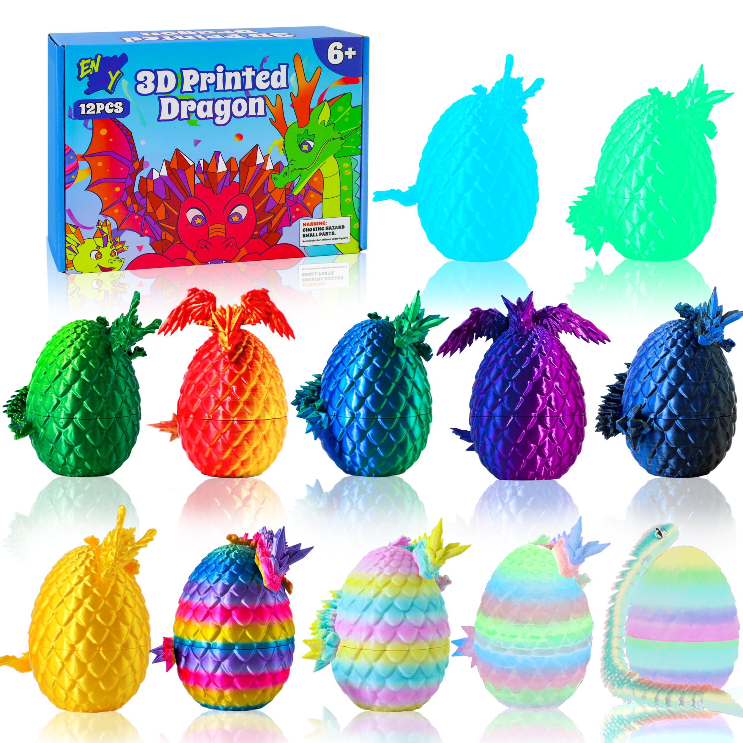 ENJOYJOY Dragon Eggs front view showcases a glow-ready, playful fidget toy.