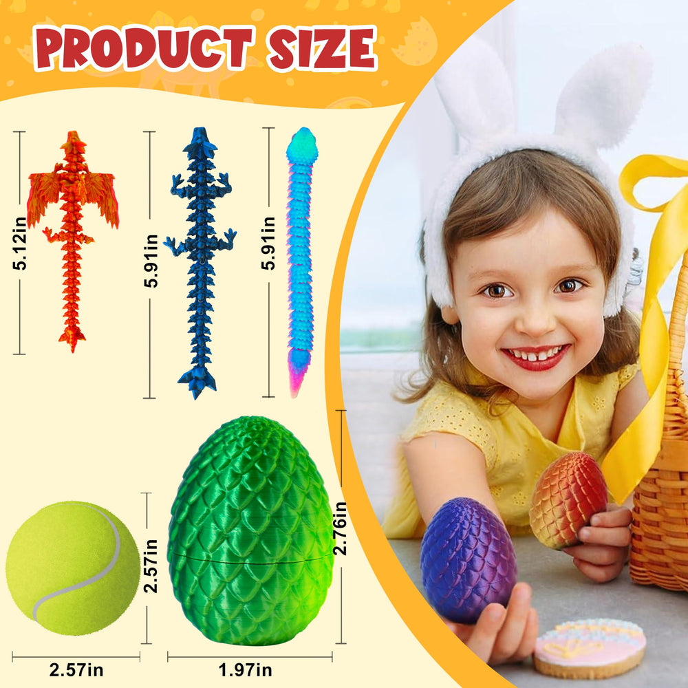 ENJOYJOY Gradient colors dragon egg sparks imagination during playtime.