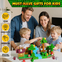 Enjoyjoy tower-building image demonstrates tall, stable structures that boost focus.