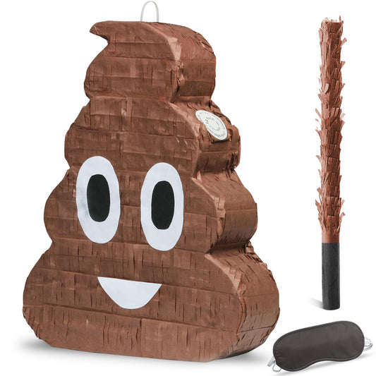 EnriQ Poop Pinata for birthday decor, fill with candy for festive fun.