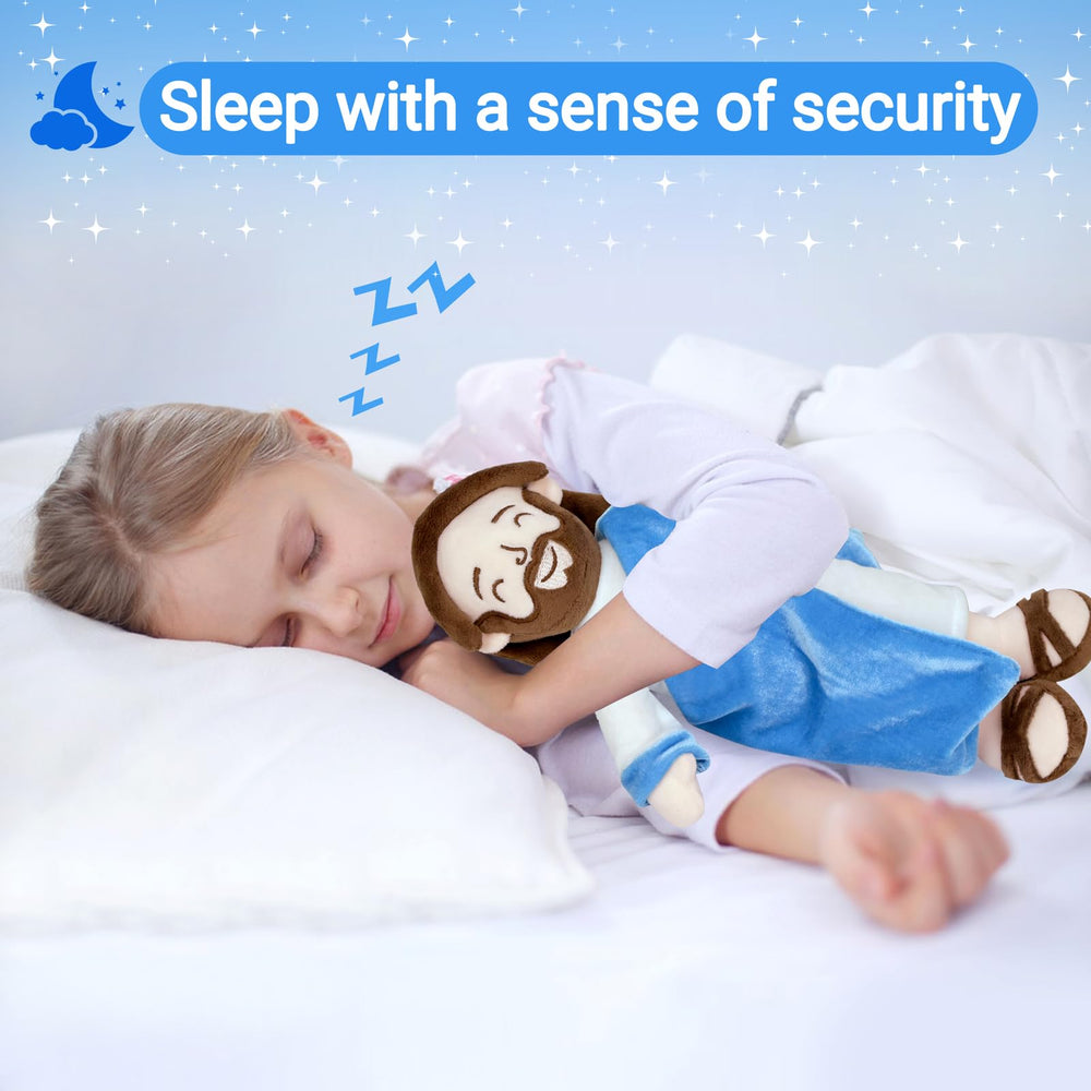 Enryounr Jesus Plush close facial details add lifelike charm.