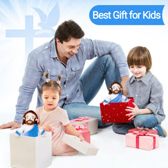 Enryounr Jesus Plush in soft material, gentle for kids and cuddling.