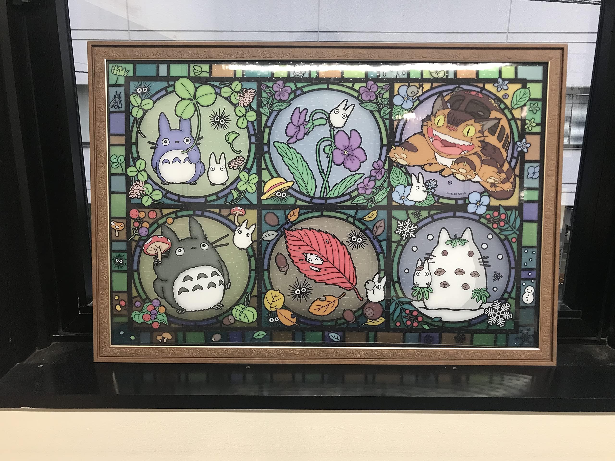 Ensky Totoro Season Tidings spring scene art crystal puzzle for family activity