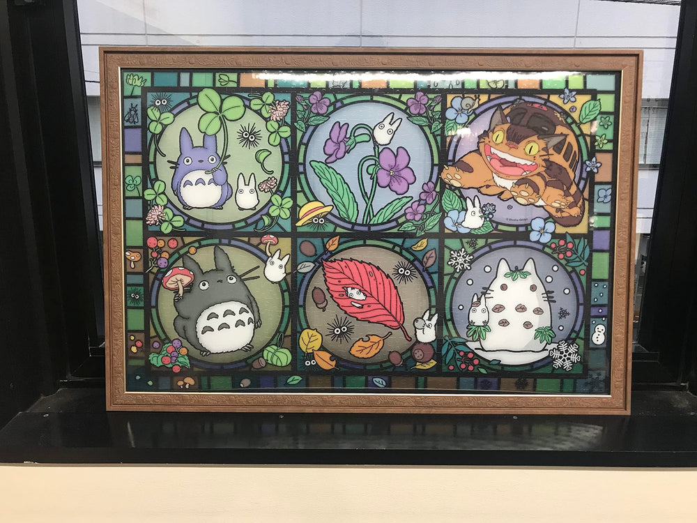 Ensky Totoro Season Tidings spring scene art crystal puzzle for family activity