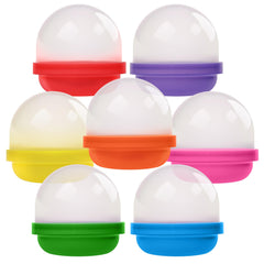 Entervending acorn capsules 2 inch frost clear for prize dispensing in vending machines.