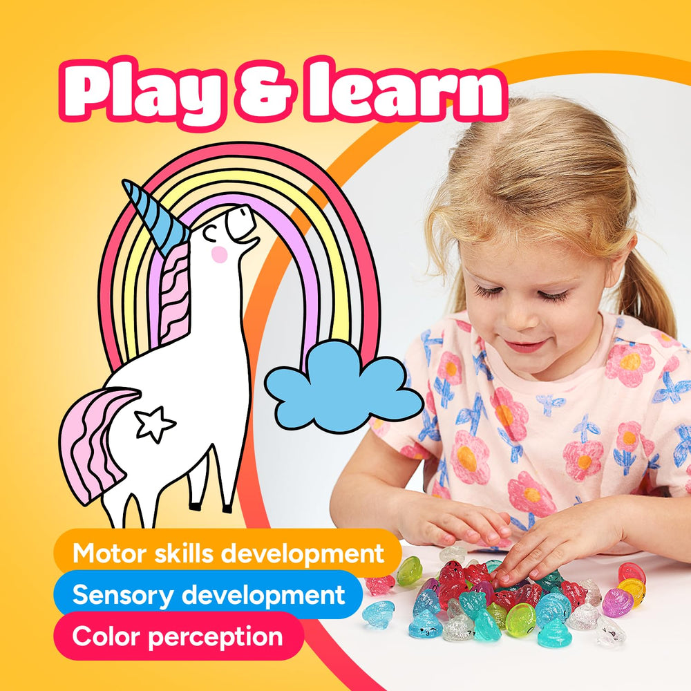 Entervending Unicorn Poop Mini Toys with funny faces for prize boxes