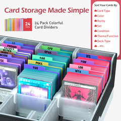 ENTUMO 24 dividers and four adjustable supports help organize decks.