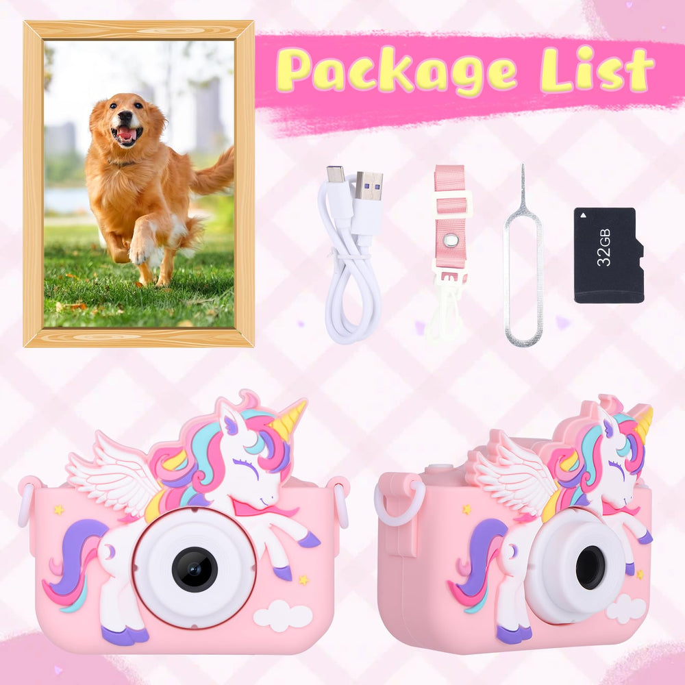 Envyvip Unicorn Camera with safe silicone case, durable for play.