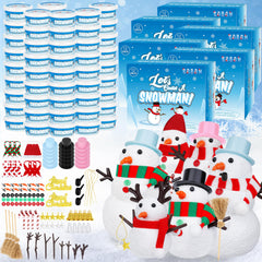 EOBOH 72-pack Christmas snowman kit packaging showcases easy-to-use materials for at-home crafting