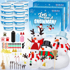 EOBOH Build a Snowman Kit package showing colorful components for creative winter crafts