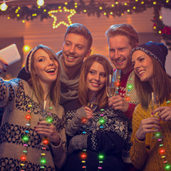 EOBOH necklace in steady-on mode provides continuous brightness for events.