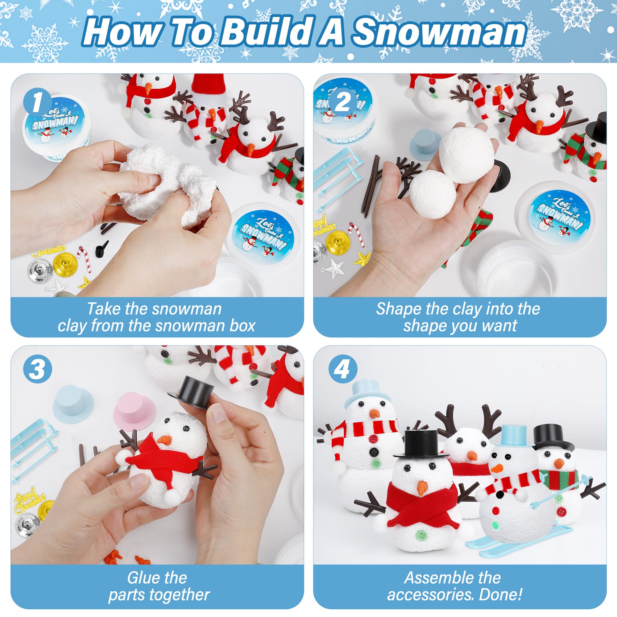 EOBOH finished snowman display makes a keepsake winter decor piece.
