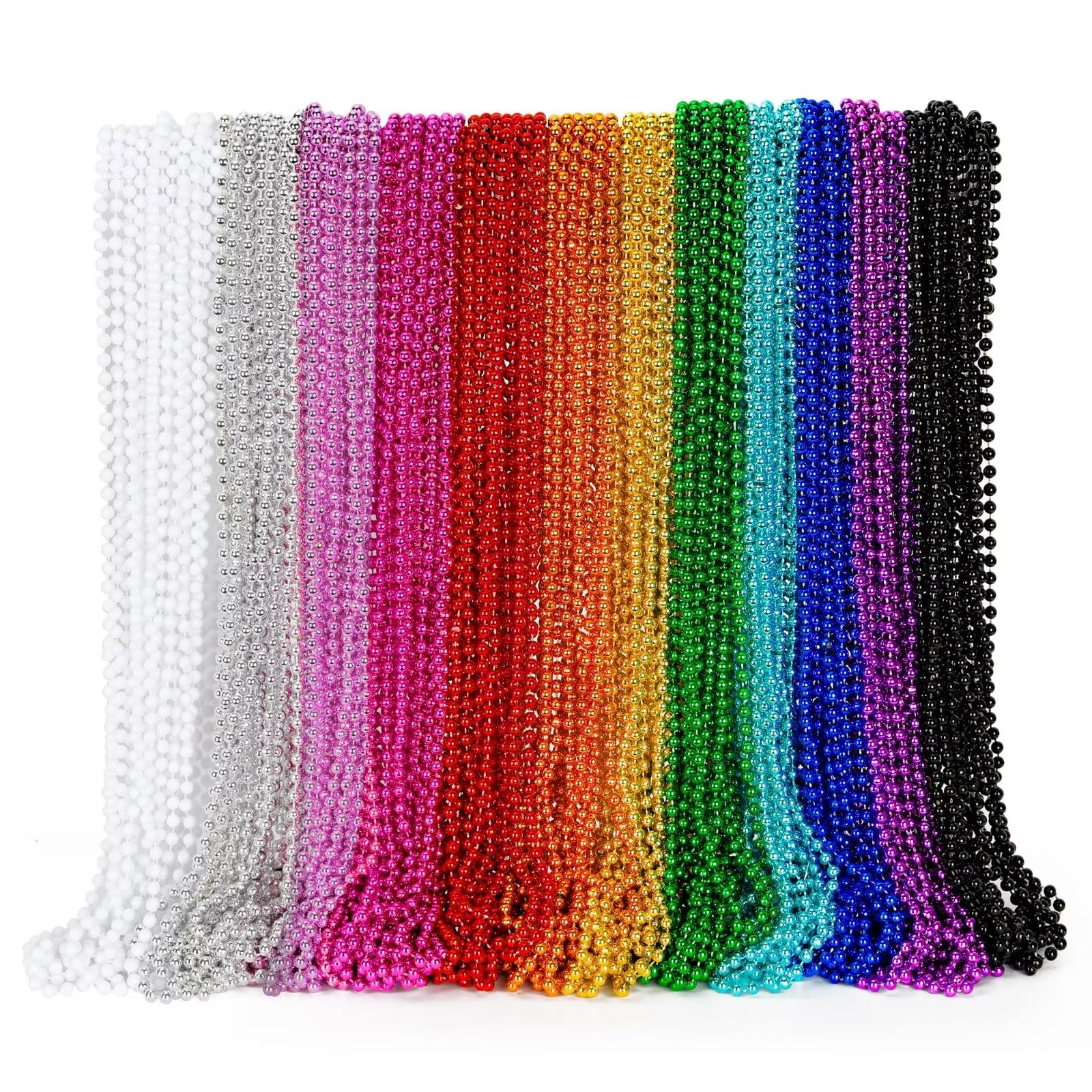 EOBOH Mardi Gras beads collection in a 33-inch necklace for festive parades.