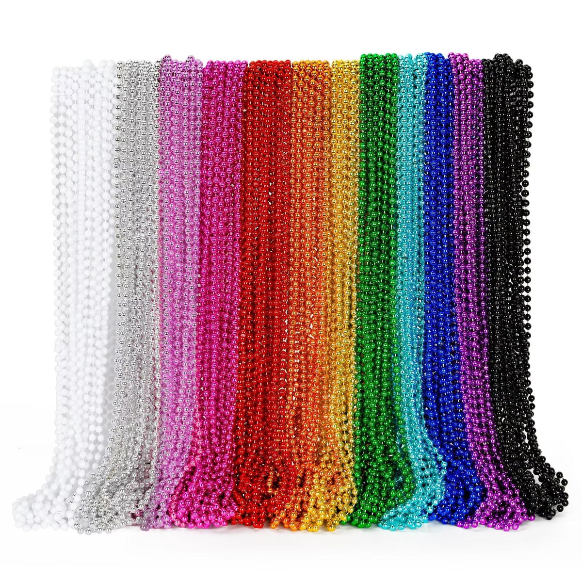EOBOH Mardi Gras beads collection in a 33-inch necklace for festive parades.