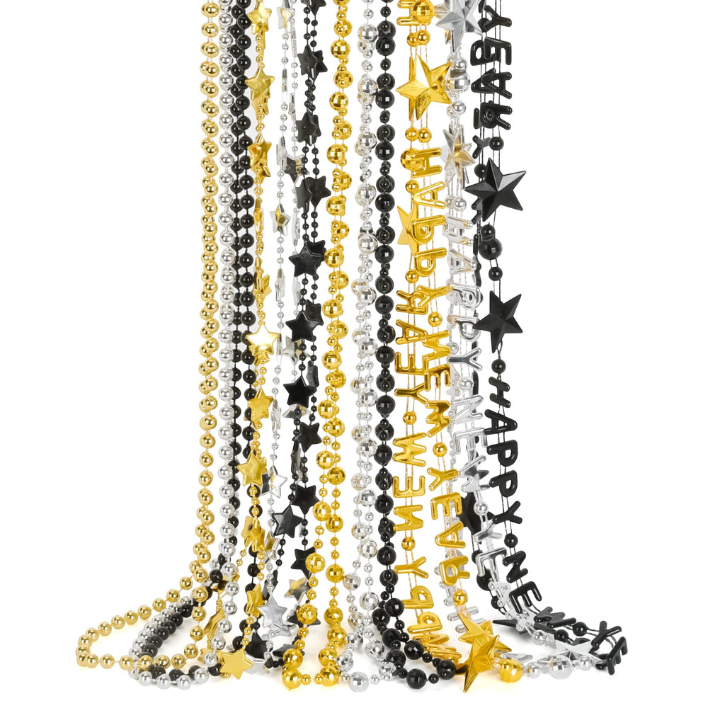 EOBOH 12-piece New Year necklace set for festive party styling