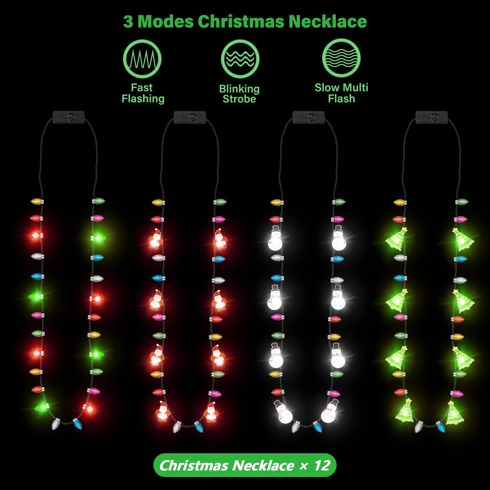 EOBOH Santa Claus-inspired necklace adds warm charm to holiday outfits.