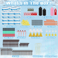EOBOH snowman clay kit for kids, air-dry modeling that sets within 24 hours.