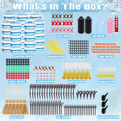 EOBOH Snowman Kit hat and scarf accessories ready for styling
