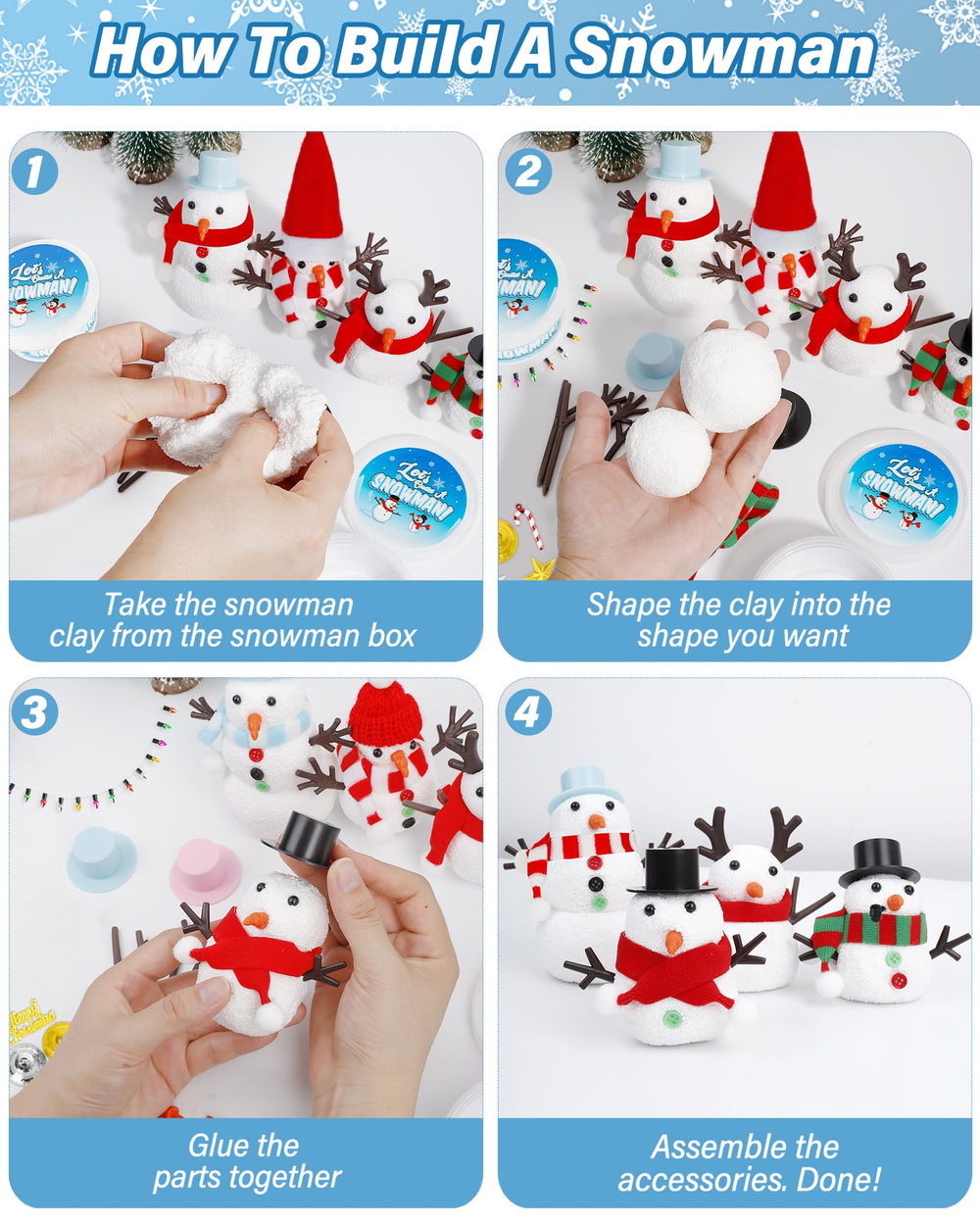 EOBOH Snowman Kit keepsake for winter celebrations