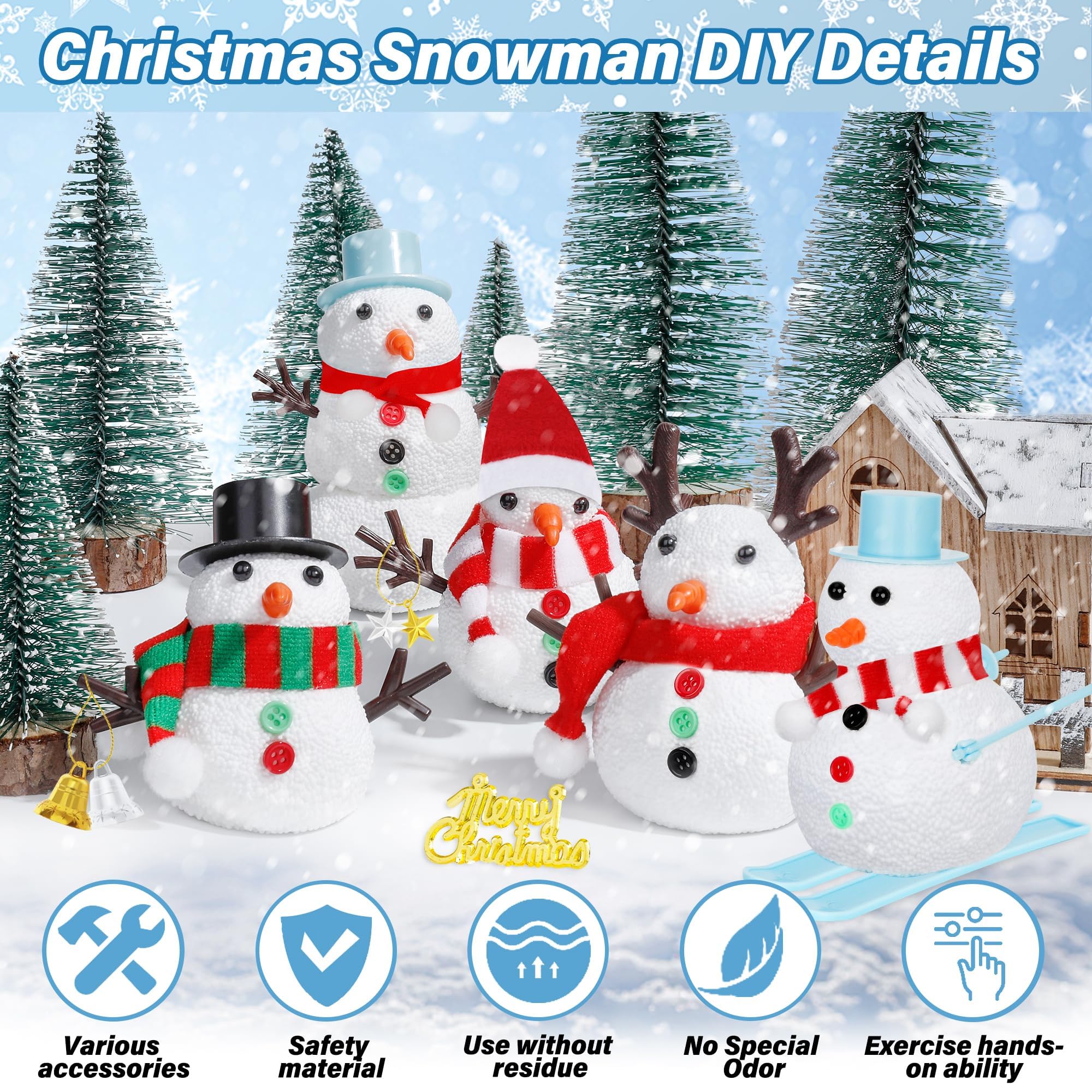 EOBOH snowman kit noses—fun carrot accents for cheerful snowmen.