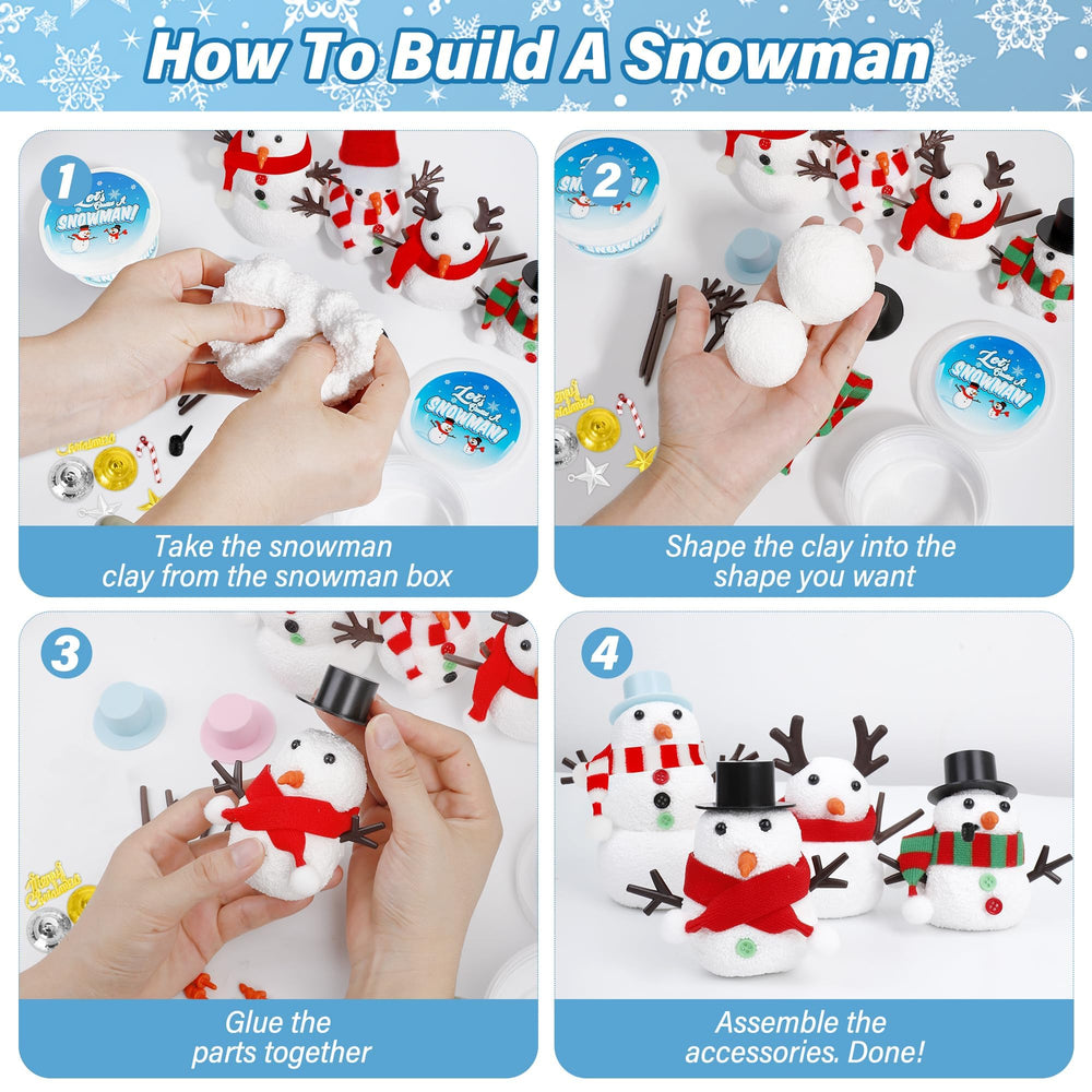EOBOH Snowman Kit scarves add color and cozy accents