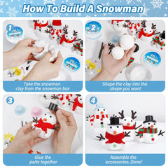 EOBOH Snowman Kit scarves add color and cozy accents