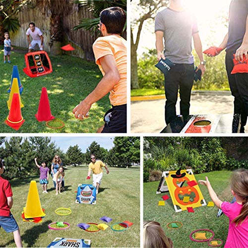 Cone setup close-up showing durable, easy-to-spot cones.