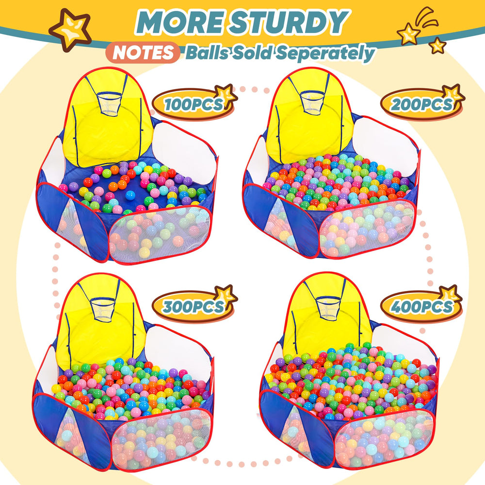 Eocolz zipper storage bag for compact ball pit packing and travel