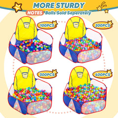 Eocolz zipper storage bag for compact ball pit packing and travel