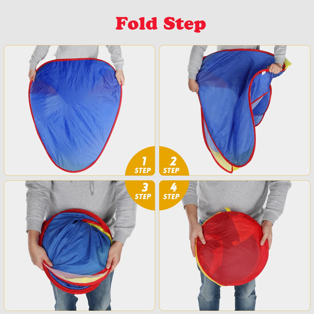 EocuSun foldable indoor-outdoor tent, fits in compact carry bag.