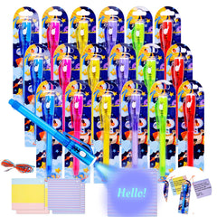EODVICS invisible ink pens with UV light reveal secret messages in vibrant colors.