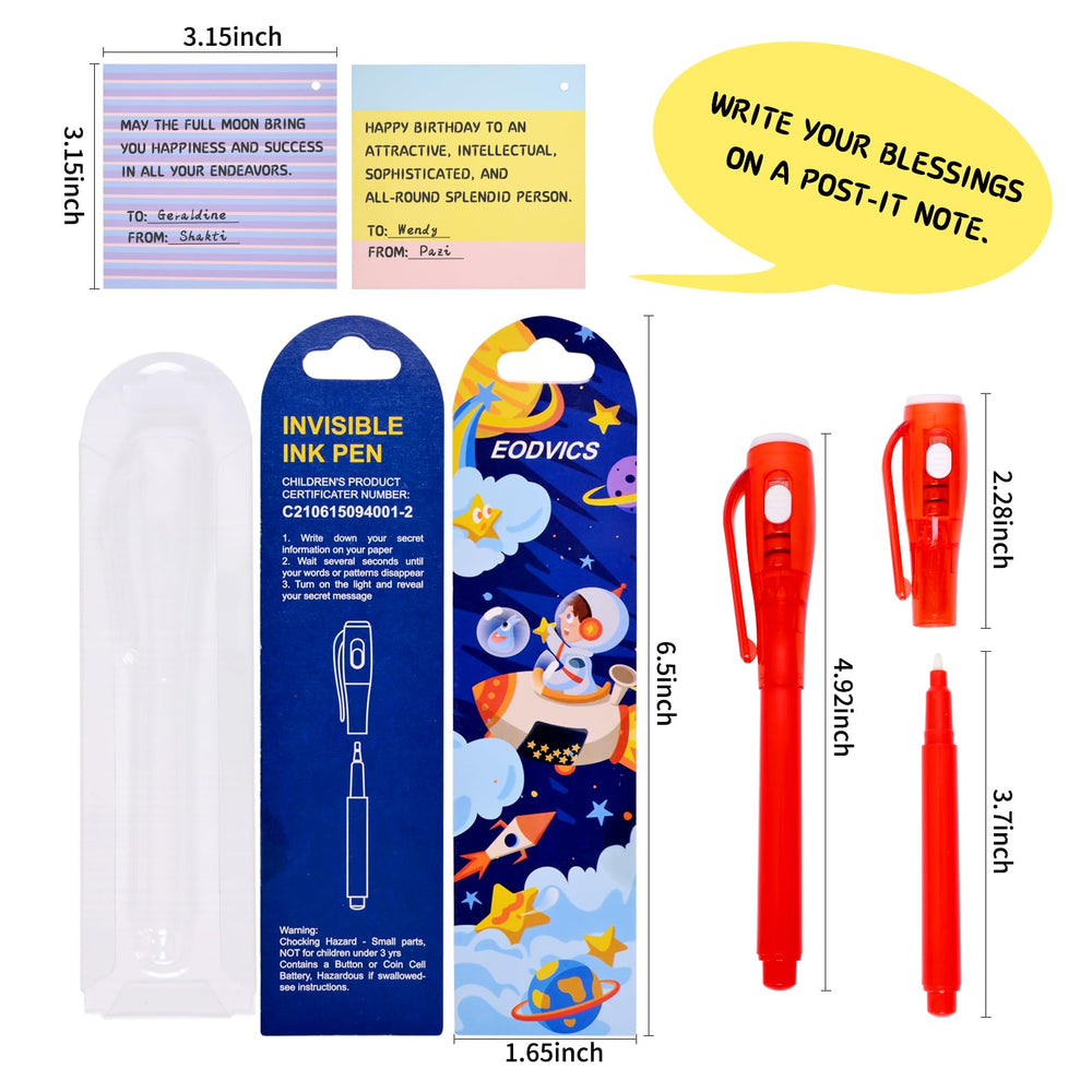 EODVICS UV light reveals invisible ink in six vivid colors.