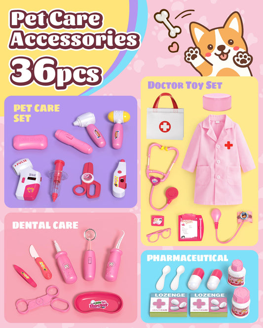 Eoephemeral Doctor Coat and Bag enable organized, portable pretend clinics.