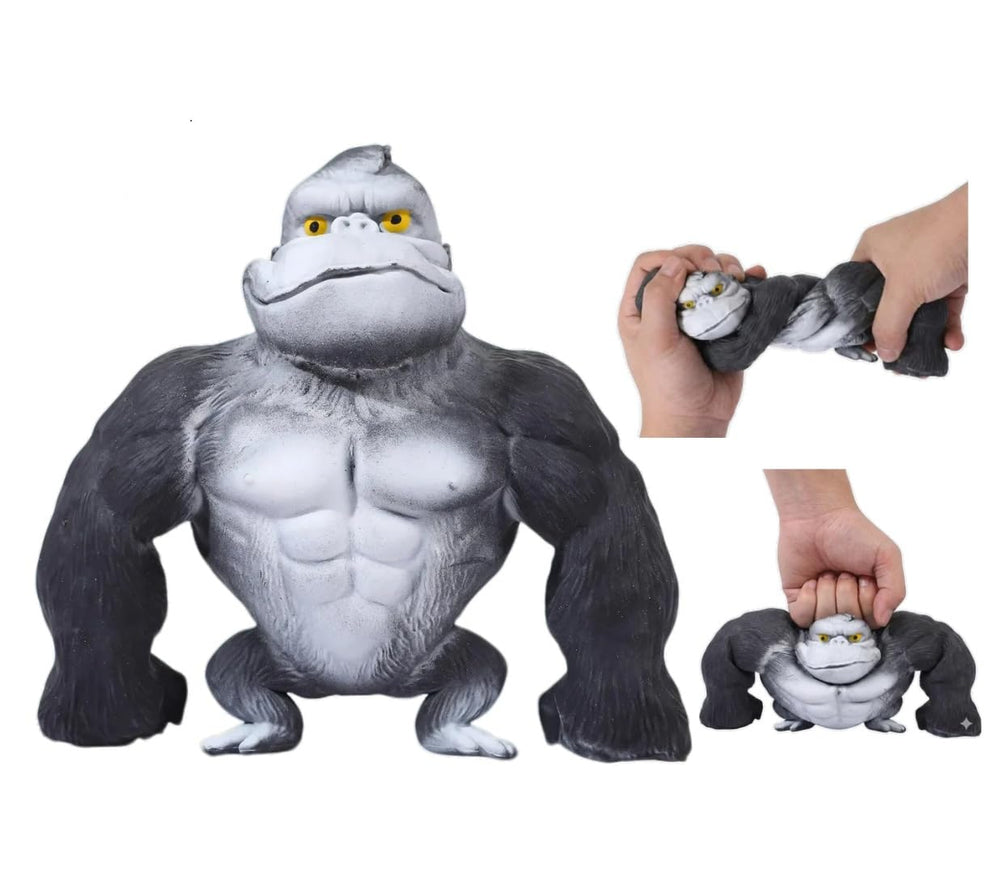 Eoepur Stretchy Gorilla Toy close-up shows durable armor skin for strong squeezes.