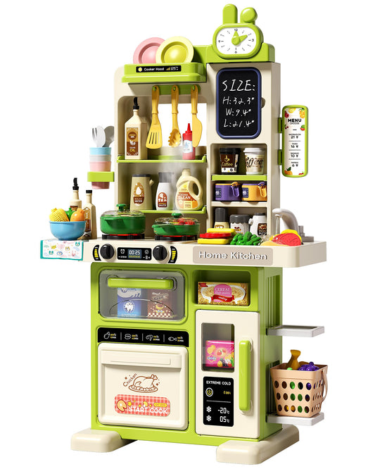 Eohemeral 33.8in kids kitchen with glowing stove for imaginative play