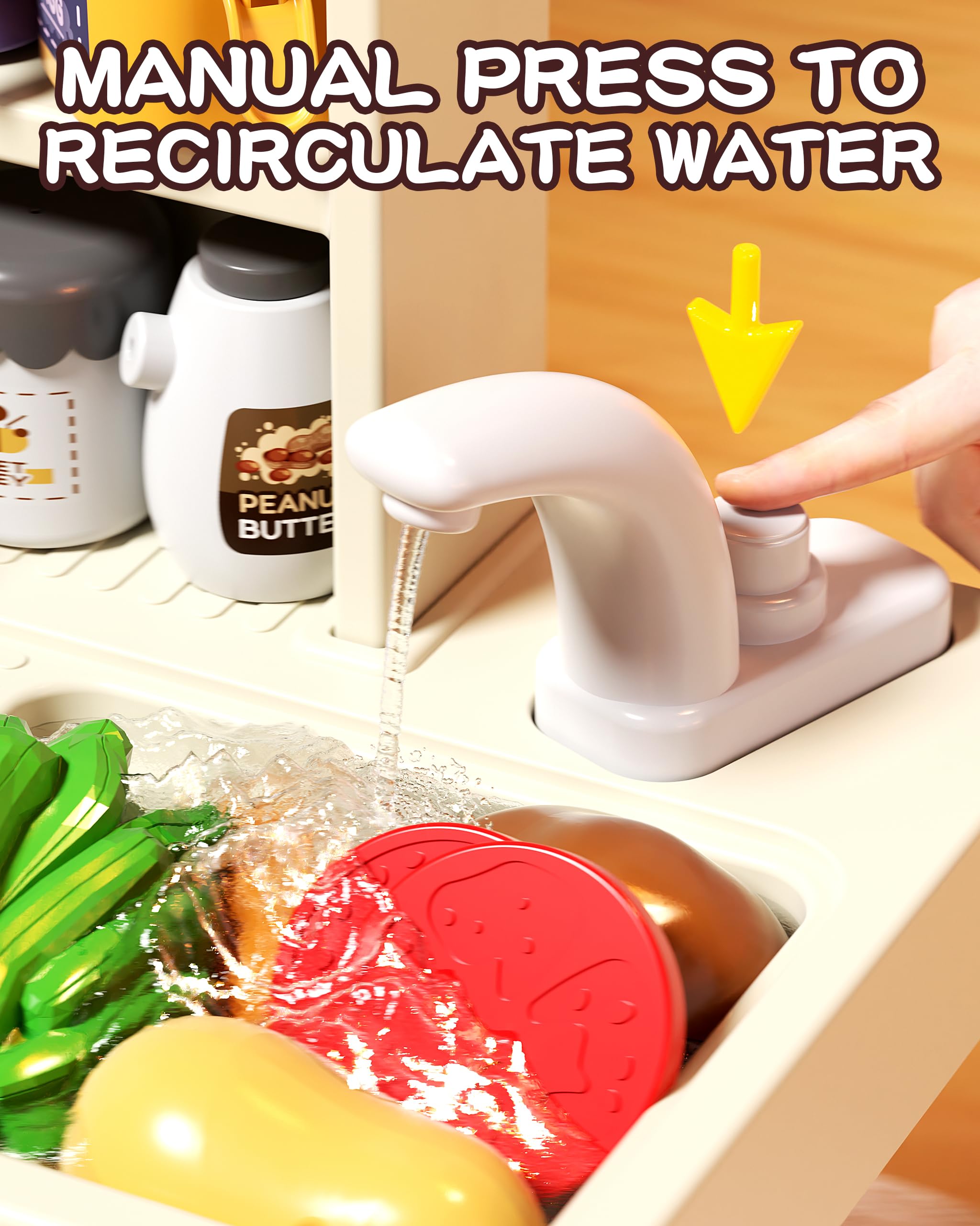 Eohemeral kitchen with realistic sounds for immersive play