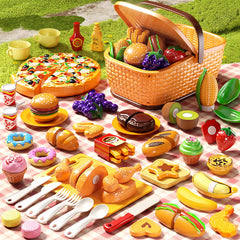 Eohemeral pretend cut food set for safe, interactive play