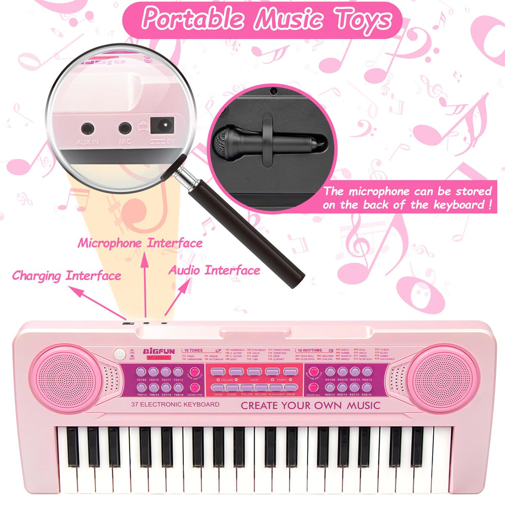 EOOLEOW USB charging rechargeable piano for cordless practice anywhere