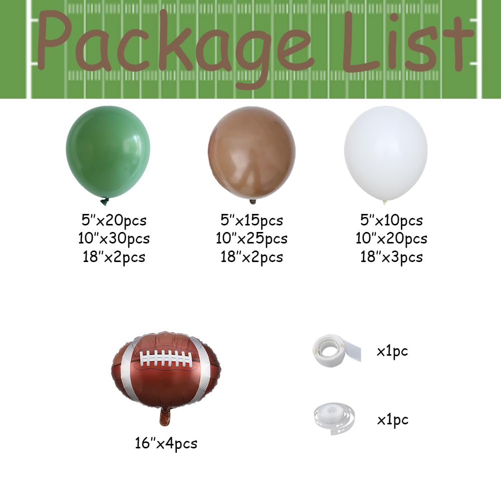 Eopelsm football foil balloon adds a striking focal point for sports celebrations